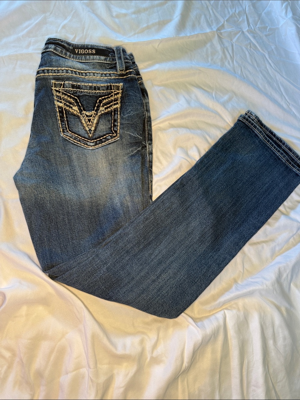 Vigoss Women's Dark Wash Boot Cut Jeans